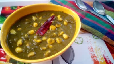 Palak Corn | Corn and Palak Curry | Corn and Spinach Curry | Creamy Corn Palak