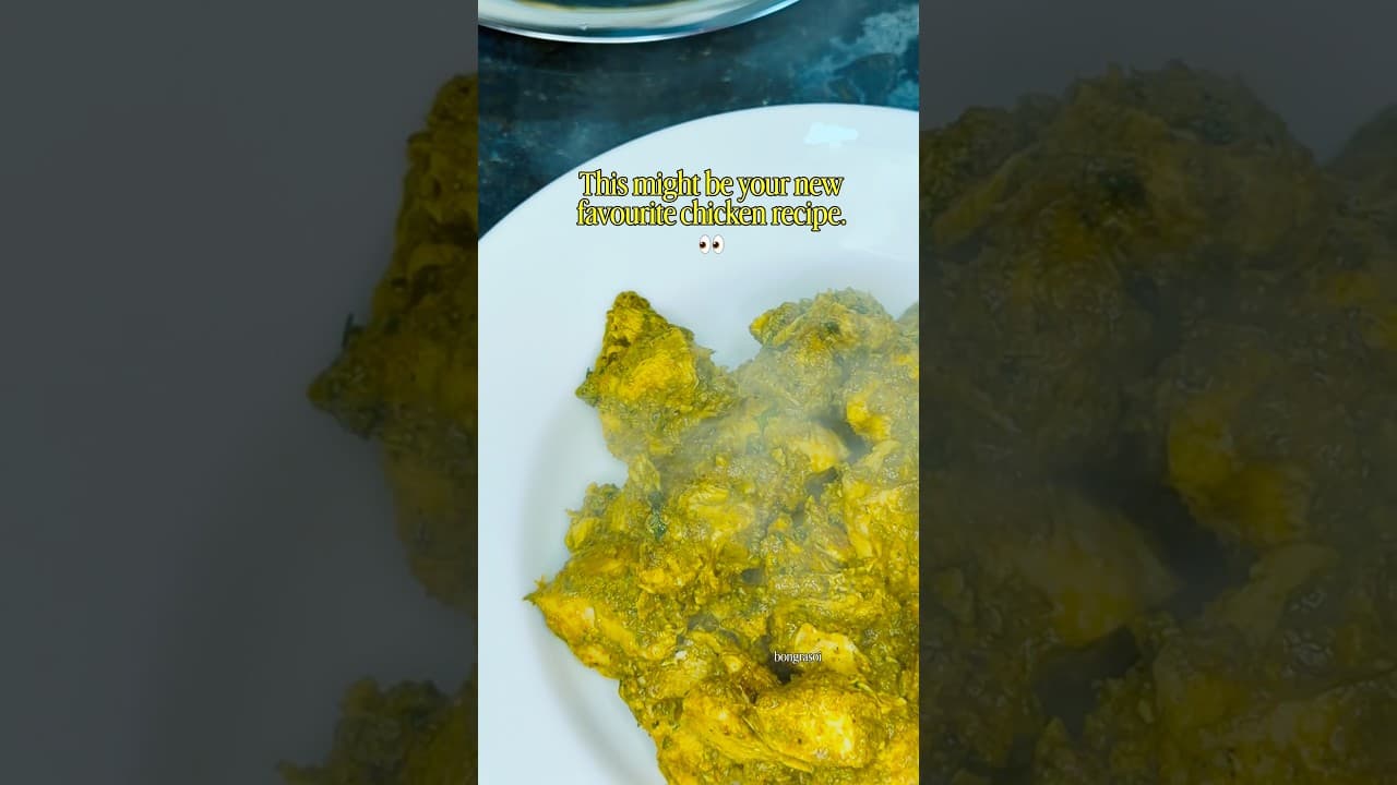 Healthy Hariyali Chicken ππ The Creamiest Chicken Without Cream! | Bong Rasoi #shorts