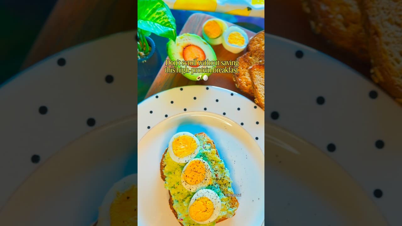 High Protein Avocado Egg Toast