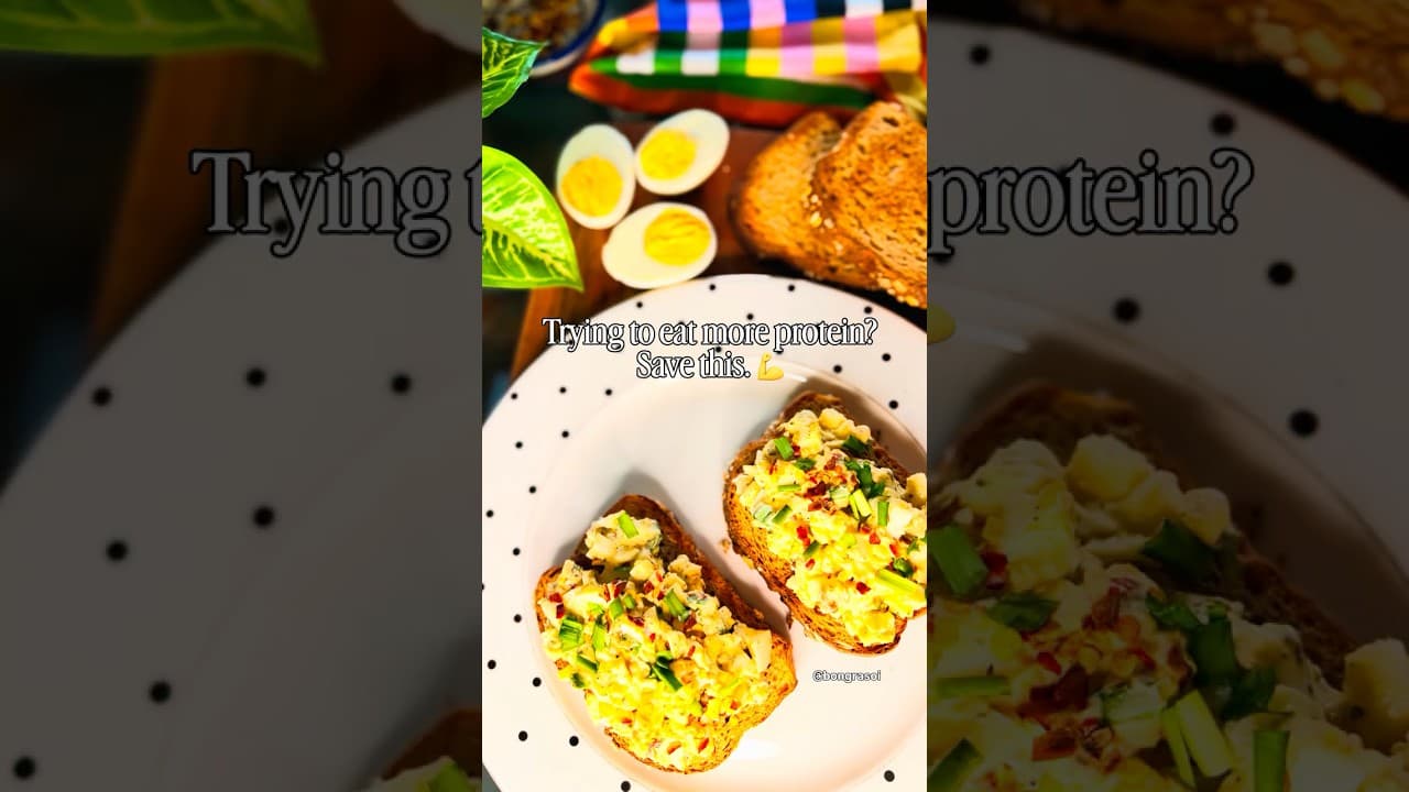 High-Protein Creamy Egg Salad Toast | Easy Healthy Breakfast in 10 Minutes | Bong Rasoi | #eggrecipe
