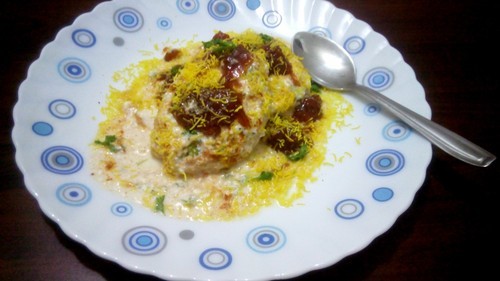 Dahi Vada Indian Appetizer