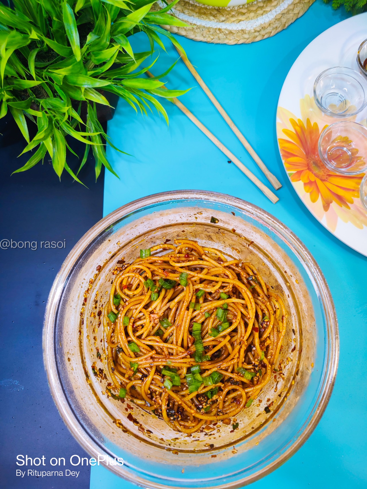 Sizzling Chilli Garlic Spaghetti Restaurant Style