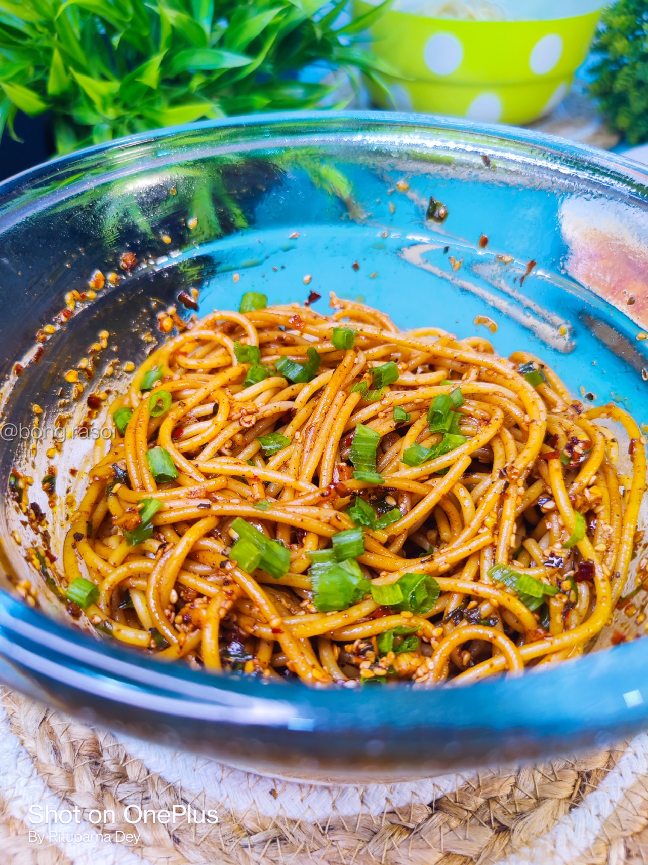 Sizzling Chilli Garlic Spaghetti Restaurant Style